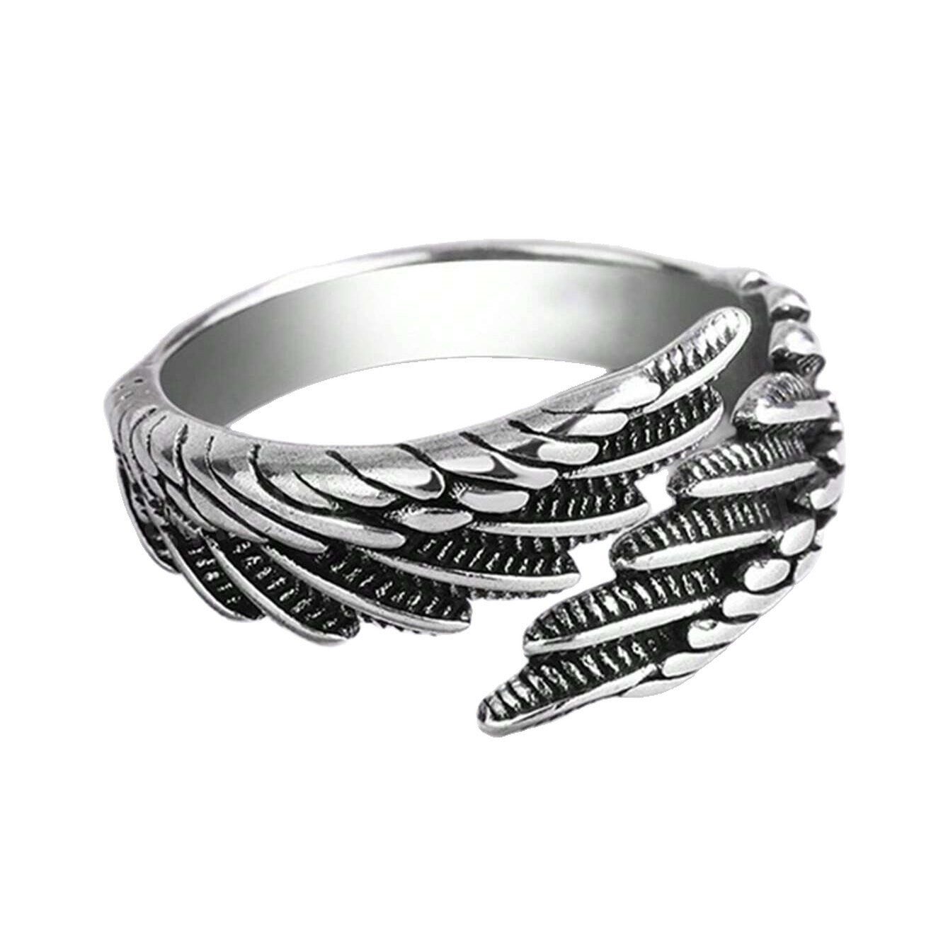 Alloy Feather Ring