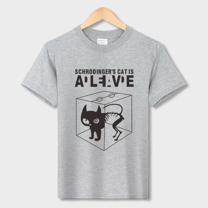 Han Hent The Big Bang Theory Shirt Schrodinger''s Cat T-shirt S Men Swag Funny Cotton Short Sleeve T Shirt S Summer T Shirt Homme
