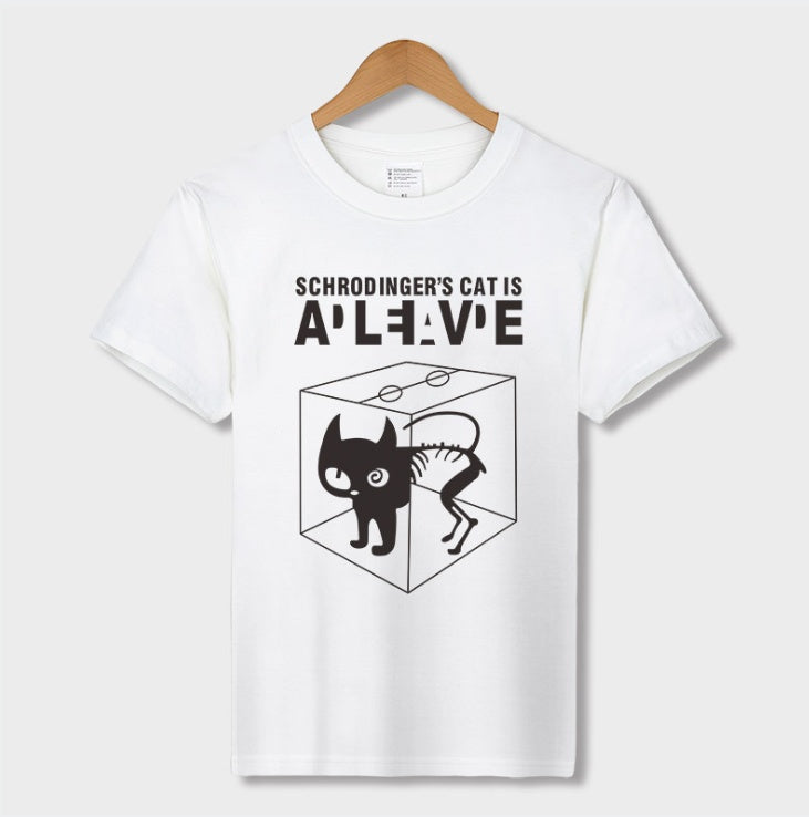 Han Hent The Big Bang Theory Shirt Schrodinger''s Cat T-shirt S Men Swag Funny Cotton Short Sleeve T Shirt S Summer T Shirt Homme