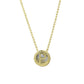 Geometric Hollow Circular Alphabet Necklace