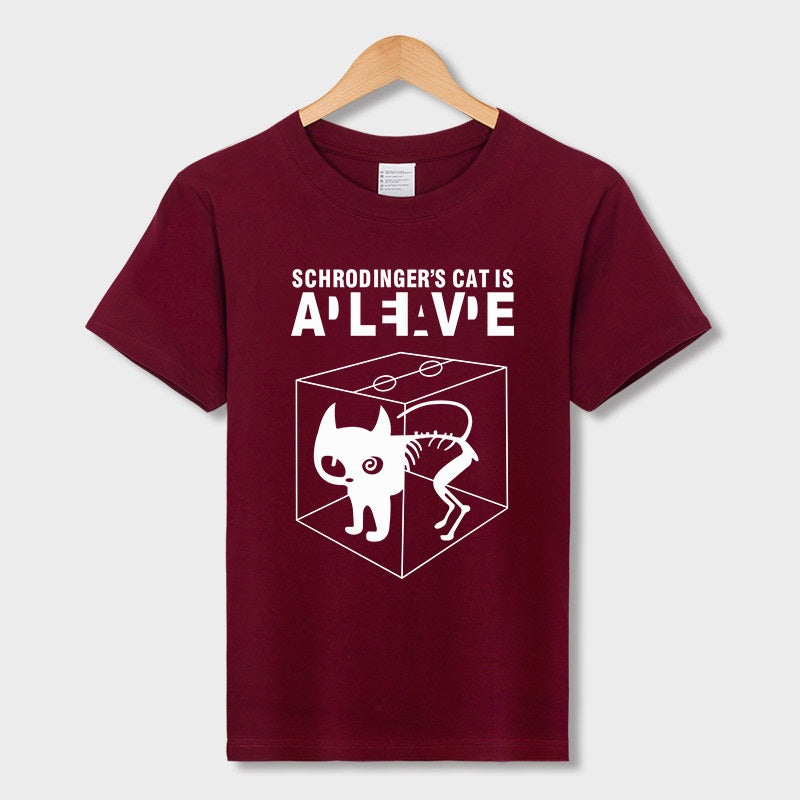 Han Hent The Big Bang Theory Shirt Schrodinger''s Cat T-shirt S Men Swag Funny Cotton Short Sleeve T Shirt S Summer T Shirt Homme