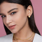 Crystal Gold Drop Earrings