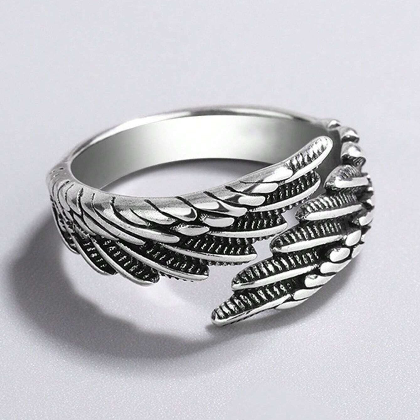 Alloy Feather Ring