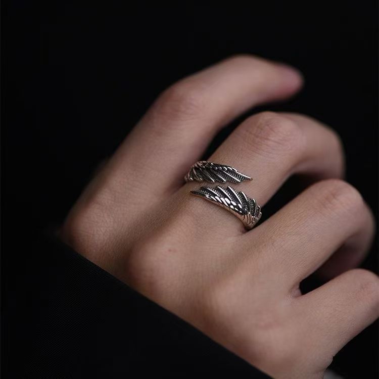 Alloy Feather Ring